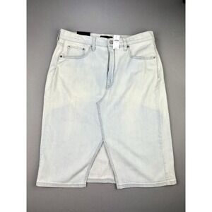 Banana Republic Women's‎ 12 Light Wash Distressed Denim Jean Skirt NEW NWT